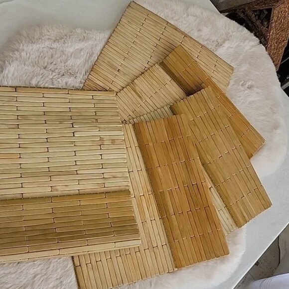 Set of 4 Bamboo Placemats - Picture 2 of 8